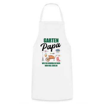 Garten Papa Lustiger Spruch Geschenk Herren - Kochschürze - Weiß - Vorne - AI Model Male 185 dark (185cm)