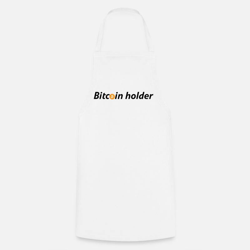 Bitcoin holder - Tablier de cuisine - blanc