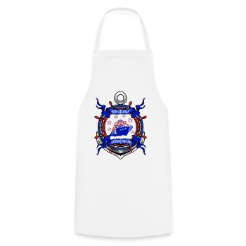 4th of July Cruise Squad - Cooking Apron - white - Front - AI Model Male 185 dark (185cm)
