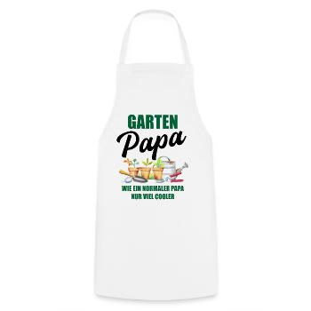Garten Papa Lustiger Spruch Geschenk Herren - Kochschürze - Weiß - Vorne - AI Model Male 185 dark (185cm)