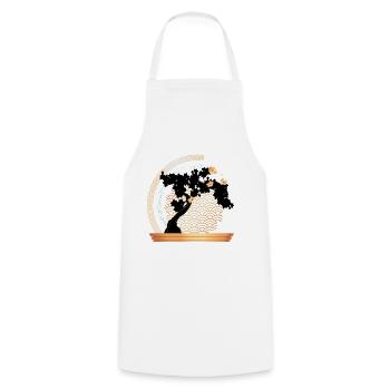 Tree - Cooking Apron - white - Front - AI Model Male 185 dark (185cm)