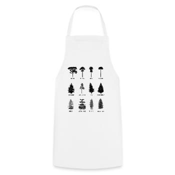 Tree - Cooking Apron - white - Front - AI Model Male 185 dark (185cm)