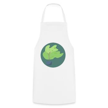 Tree - Cooking Apron - white - Front - AI Model Male 185 dark (185cm)