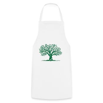 Tree - Cooking Apron - white - Front - AI Model Male 185 dark (185cm)