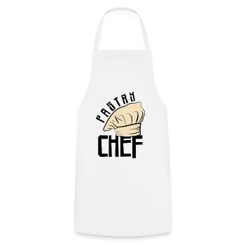 Pastry Chef Skull Baking Pastry Baked Goods - Cooking Apron - white - Front - AI Model Male 185 dark (185cm)