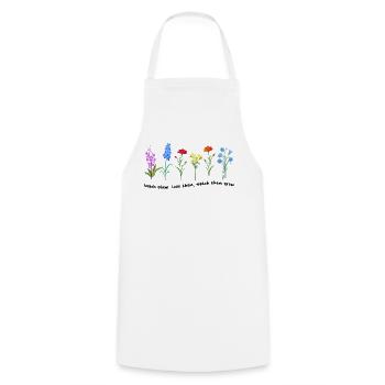 Enseignez-leur à les aimer Regardez-les grandir - Tablier de cuisine - blanc - Devant - AI Model Male 185 dark (185cm)