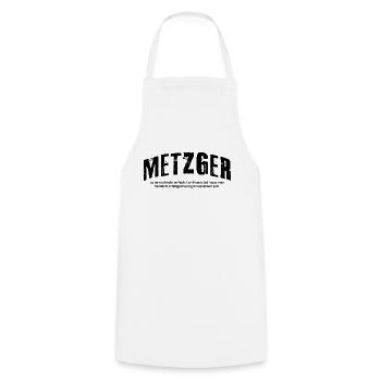 Metzger zu sein ist nicht einfach Fleischer - Kochschürze - Weiß - Vorne - AI Model Male 185 dark (185cm)