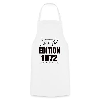 Édition limitée 1972 - Tablier de cuisine - blanc - Devant - AI Model Male 185 dark (185cm)