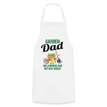 Jardin Papa Drôle Dire Cadeau Hommes - Tablier de cuisine - blanc - Devant - AI Model Male 185 dark (185cm)