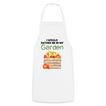 Jardin Drôle de dicton Jardinier amateur Idée cadeau - Tablier de cuisine - blanc - Devant - AI Model Male 185 dark (185cm)