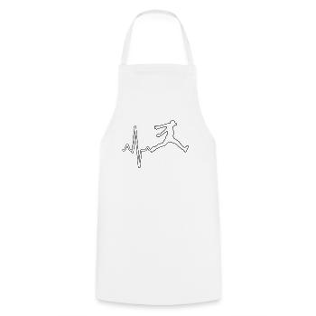 Parkour Heartbeat - Cooking Apron - white - Front - AI Model Male 185 dark (185cm)