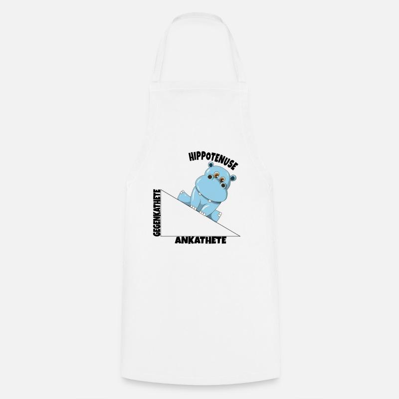 Mathe Hippotenuse Winkelfunktion Hypotenuse Hippo - Kochschürze - Weiß