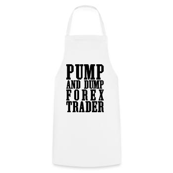 Pump And Dump Forex Trader Funny Trading - Cooking Apron - white - Front - AI Model Male 185 dark (185cm)