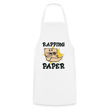 Musik Rappen Musiker Rapper Papier Lieder - Kochschürze - Weiß - Vorne - AI Model Male 185 dark (185cm)