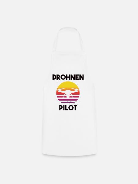 Drohnenpilot Spruch - Kochschürze - Weiß