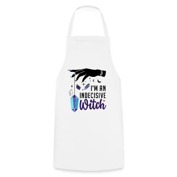 Witch Pendulum Divination Fortune Tellers - Cooking Apron - white - Front - AI Model Male 185 dark (185cm)