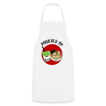 Asiatique Japonais Ramen Matcha Tea I Cadeau - Tablier de cuisine - blanc - Devant - AI Model Male 185 dark (185cm)