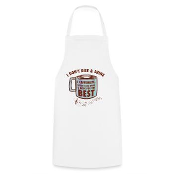 Music Coffee Music Fan Breakfast Songs - Cooking Apron - white - Front - AI Model Male 185 dark (185cm)