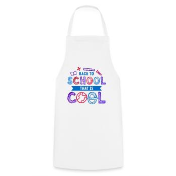Kids Back to School That Is Cool Design - Kochschürze - Weiß - Vorne - AI Model Male 185 dark (185cm)