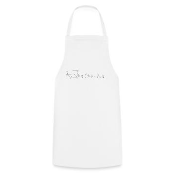Motorhome Camping Womo Symbols - Cooking Apron - white - Front - AI Model Male 185 dark (185cm)