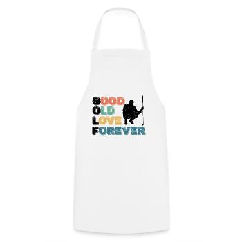 Good Old Love Forever Golfer Golfer - Cooking Apron - white - Front - AI Model Male 185 dark (185cm)
