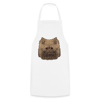 Perser katze, besitzer, schenken Weihnachten - Kochschürze - Weiß - Vorne - AI Model Male 185 dark (185cm)