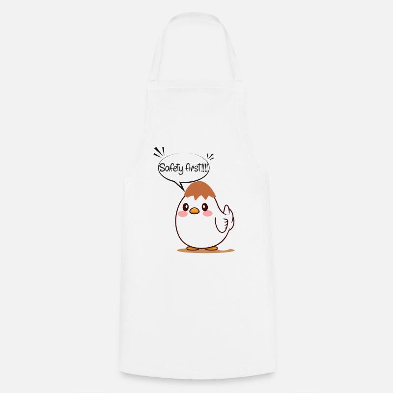 Casque d’oeufs - Tablier de cuisine - blanc