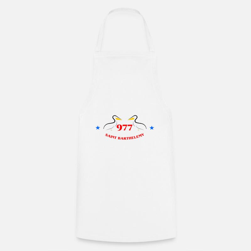 Saint-barthélemy - Tablier de cuisine - blanc
