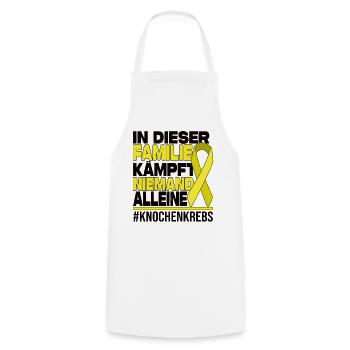 Niemand Kämpft Alleine Familie - Knochenkrebs - Kochschürze - Weiß - Vorne - AI Model Male 185 dark (185cm)