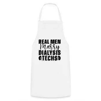 Dialysis Dialysis Technician Nephrology Gift Idea - Cooking Apron - white - Front - AI Model Male 185 dark (185cm)