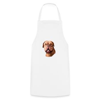 Dogue De Bordeaux Aquarelle pour chien Illustration - Tablier de cuisine - blanc - Devant - AI Model Male 185 dark (185cm)