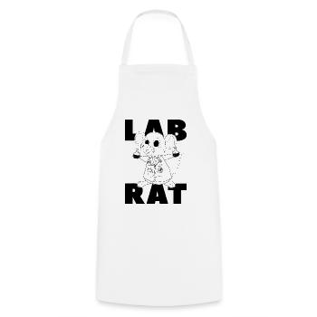 Laboratory Technician Lab Rat Science Gift Idea - Cooking Apron - white - Front - AI Model Male 185 dark (185cm)