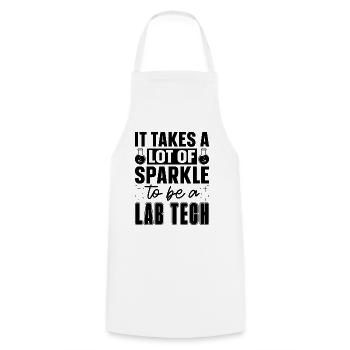 Technicien de laboratoire Science Profession Idée cadeau - Tablier de cuisine - blanc - Devant - AI Model Male 185 dark (185cm)