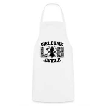 Laboratory Technician Jungle Science Gift Idea - Cooking Apron - white - Front - AI Model Male 185 dark (185cm)