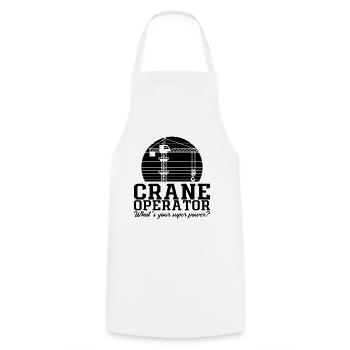 Grutier Grutier Ouvrier de la construction Idée cadeau - Tablier de cuisine - blanc - Devant - AI Model Male 185 dark (185cm)