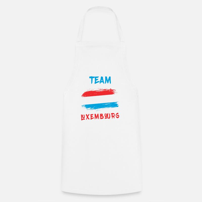 Drapeaux de l'équipe du Luxembourg - Tablier de cuisine - blanc
