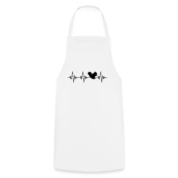 Squirrel Heartbeat - Cooking Apron - white - Front - AI Model Male 185 dark (185cm)