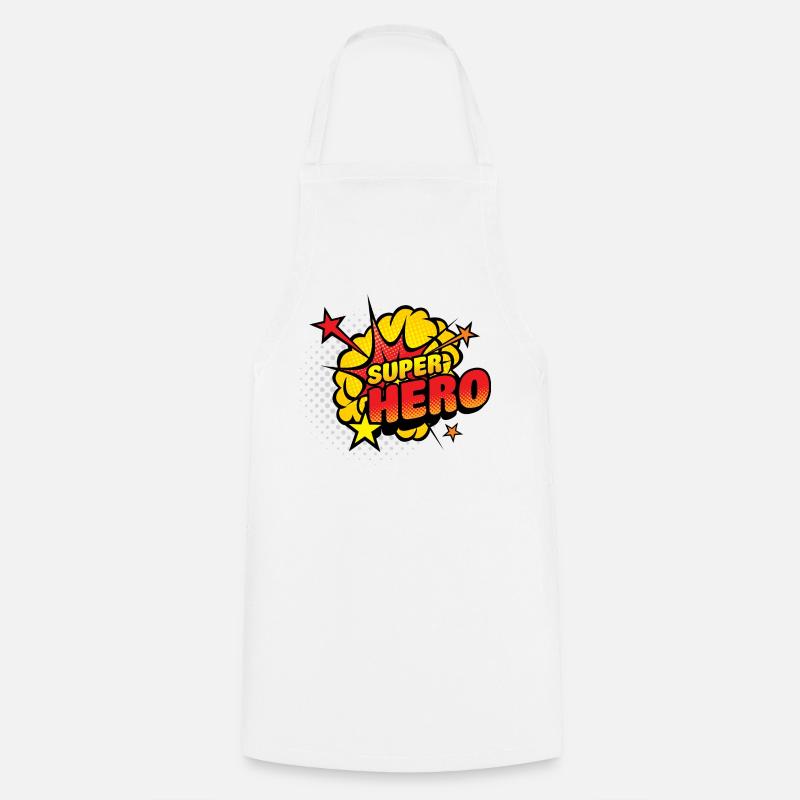 Superhelden Comic Explosion - Kochschürze - Weiß