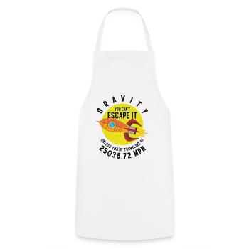 Rocket Science Scientist Gravity Vous pouvez utiliser le - Tablier de cuisine - blanc - Devant - AI Model Male 185 dark (185cm)