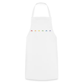 🌈❤️Rainbow rainbow🏳️ 🌈 - Cooking Apron - white - Front - AI Model Male 185 dark (185cm)
