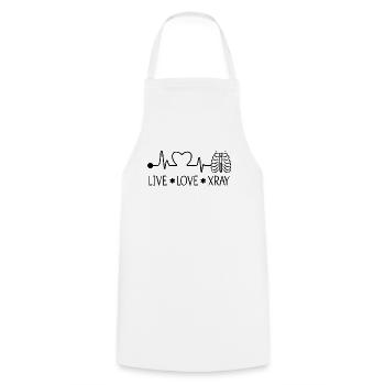 Technicien en radiologie X Radiologie Idée cadeau - Tablier de cuisine - blanc - Devant - AI Model Male 185 dark (185cm)