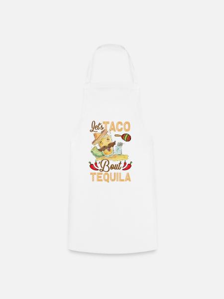 Taco Über Tequila Taco Tuesday - Kochschürze - Weiß
