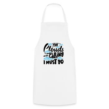 Cloud Watcher Meteorology Meteorologist Cloud - Cooking Apron - white - Front - AI Model Male 185 dark (185cm)