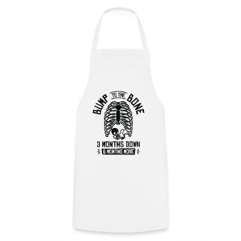 Pregnancy Halloween Bump To The Bone Maternity - Cooking Apron - white - Front - AI Model Male 185 dark (185cm)