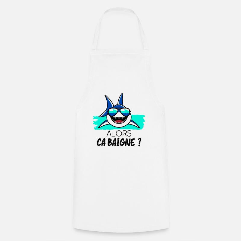 Alors ça Baigne ? - Tablier de cuisine - blanc