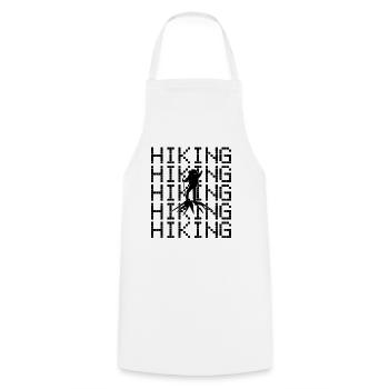 Hiking Mountaineering - Cooking Apron - white - Front - AI Model Male 185 dark (185cm)