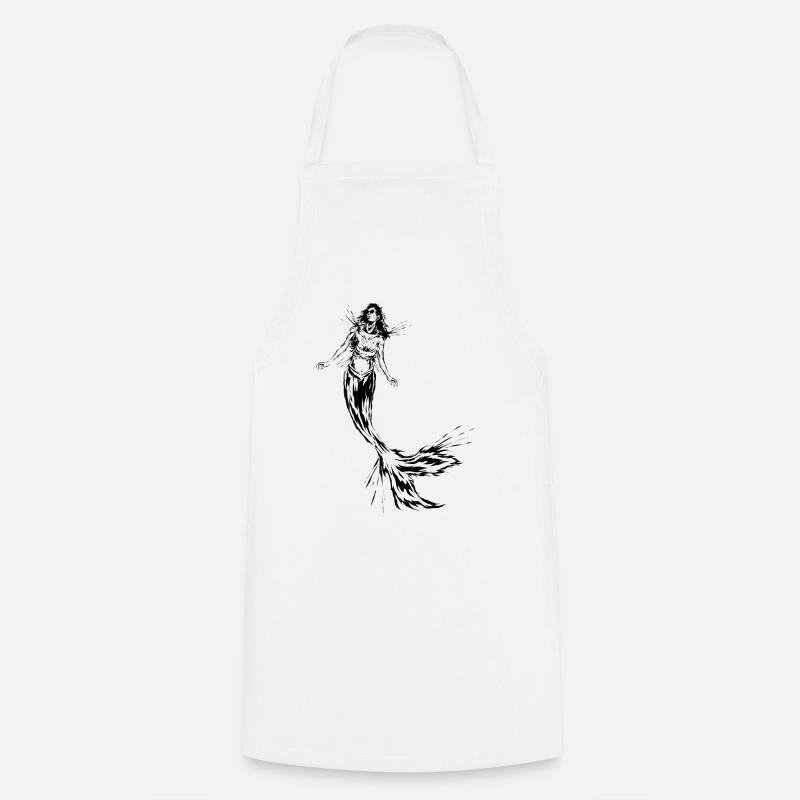 Mermaid - Cooking Apron - white