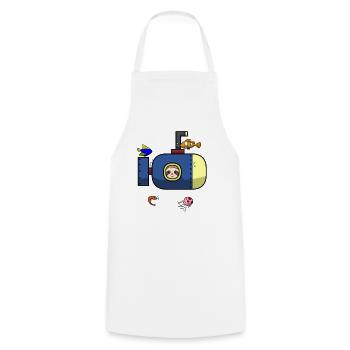 Scuba Diving Sloth Lazy Animal Diving I Gift - Cooking Apron - white - Front - AI Model Male 185 dark (185cm)
