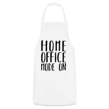 Home Office Mode On Humor Remote Work - Cooking Apron - white - Front - AI Model Male 185 dark (185cm)
