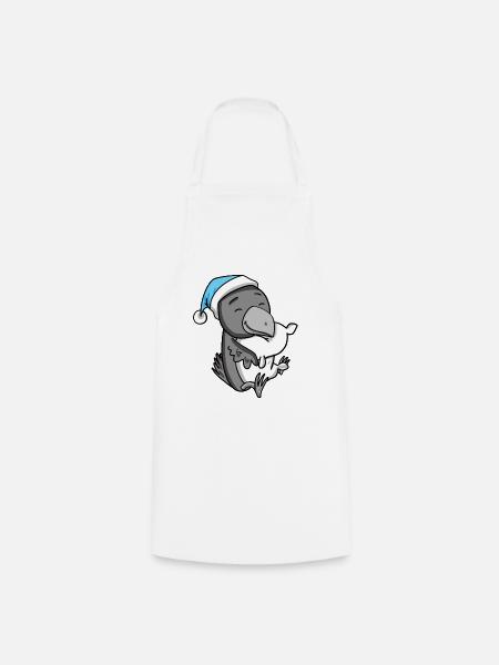 Krähe Baby - Kochschürze - Weiß